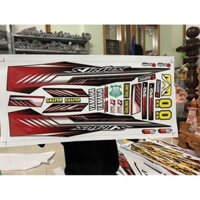 Tem rời xe Sirius đỏ đen