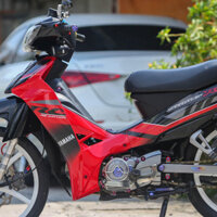 Tem Rời Xe Sirius mẫu RC 2018 đỏ đen xám, thiết kế đẹp mắt, in sắc nét, 3 lớp không bay màu MD00176