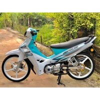 tem rời xe Sirius màu trắng xanh
