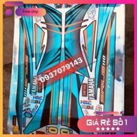 Tem rời xe Sirius mẫu zin chất liệu decal 7 màu titan Crom