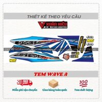 Tem rời xe Wave A màu xanh biển