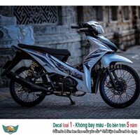 Tem rời xe Wave RSX Trắng xanh (A)