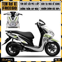 Tem Rời Xe Yamaha FreeGo 125 / S Cao Cấp | FG-04 | Decal Cắt Sẵn Dễ Dán, Chống Nước, Chống Phai Màu