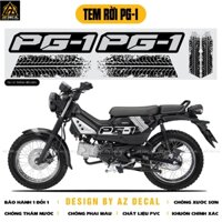 Tem rời Xe Yamaha PG-1 Cực Chất | PG1-01 | Team Decal Hình Dán Xe Máy Chống Nước Bền Màu