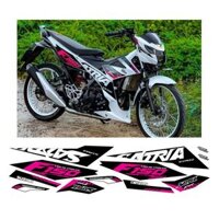 tem satria f150 dán xe trắng ( đa màu )