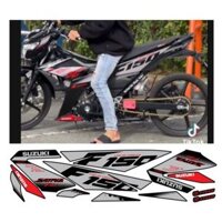 tem satria f150 đen bạc đỏ 25