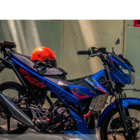 TEM SATRIA F150 SUZUKI CHỈ SỌC DECAL 3A