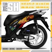 Tem SH Mẫu Rusteze Ngọn Lửa Cực Chất | SH48 | Team Decal Hình Dán Xe Máy Sh 125i 150i 2022 2021 2020 2019 2016 2012
