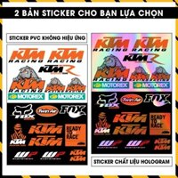 Tem Sticker KTM Racing 1 Đổi Màu Motorex Foxx | Team Decal Hình Dán Cực Chất Dán Xe Máy Mũ Bảo Hiểm Điện Thoại Laptop ..