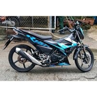 Tem Suzuki Raider R150 Xanh Đen 2018 Decal Cao Cấp