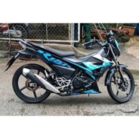 Tem Suzuki Raider R150 Xanh Đen 2018  - Decal In Chất Lượng