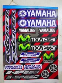 Tem tấm logo exciter yamaha movistar trọn bộ