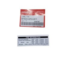 TEM THÔNG SỐ HỘP XÍCH DREAM EX5 MALAYSIA (87605-KFV-911).