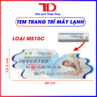 Tem trang trí máy lạnh, máy giặt, tủ lạnh nội địa Nhật - MS10C