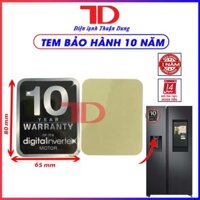 Tem trang trí máy lạnh, máy giặt, tủ lạnh nội địa Nhật - Bảo hành 10 Year