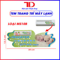 Tem trang trí máy lạnh, máy giặt, tủ lạnh nội địa Nhật - MS10B