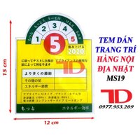 Tem trang trí máy lạnh, máy giặt, tủ lạnh nội địa Nhật - Cam