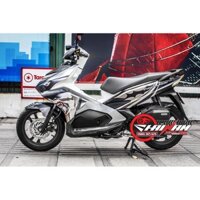 Tem Trùm Air Blade Bạc Đen Shark