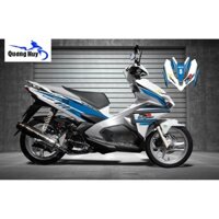 Tem trùm air blade ♦FREESHIP♦ xanh trắng đời 2016-2019, độ team trùm ab dán phủ dàn áo xe xanh trắng rẻ đẹp