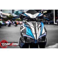 Tem Trùm Air Blade Xanh Bạc Đen Performance