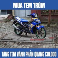 Tem Trùm Exciter 135 subaru - Tặng tem vành phản quang trị giá 130.000đ