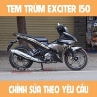 Tem Trùm Exciter 150 Camo Xám Đen Đẹp