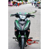 Tem trùm exciter 150 đen chỉ xanh