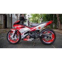 Tem trùm exciter 150 đỏ trắng, tem exciter 150, team trùm exciter 150, tem xe exciter 150, team trùm ex 150, team xe exc