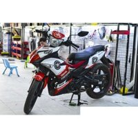 Tem trùm exciter 150 đỏ trắng đen, độ team trùm decal xe máy ex dán đời 2015-2020