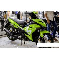Tem trùm exciter 150 movistar xanh lá, độ team trùm decal xe máy ex dán đời 2015-2020