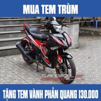 Tem Trùm Exciter 150 recaro đỏ đen - Tặng tem vành phản quang trị giá 130.000đ