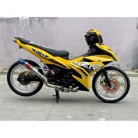 Tem trùm exciter 150 vàng đen, độ team trùm decal xe máy ex dán đời 2015-2020