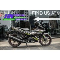 Tem Trùm Exciter 150 Xám Xanh Cá Mập