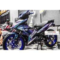 Tem trùm exciter 150 xanh tím, độ team decal xe ex dán đời 2015-2020