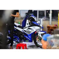 Tem trùm exciter 150 xanh trắng đen, độ team decal xe ex dán đời 2015-2020
