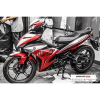 Tem trùm exciter 150 ♦FREESHIP♦ đỏ đen, độ team decal xe ex dán đời 2015-2020