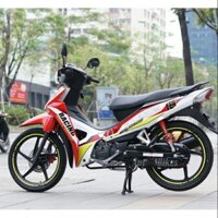 Tem trùm honda Blade đỏ trắng -dán team trùm decal xe máy honda Blade đỏ trắng - Team trùm decal xe máy honda Blade