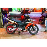 Tem trùm nhám IDEMItSU trắng đỏ cao cấp cho mọi dòng xe