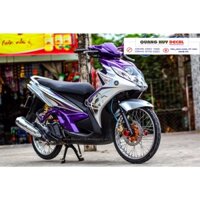 Tem trùm Nouvo SX tím trắng - Độ dán team trùm decal xe máy Nouvo SX tím trắng - Team trùm decal xe máy Nouvo rẻ đẹp và