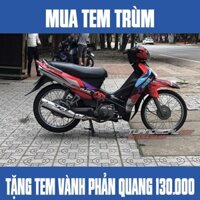 Tem Trùm sirius champion đen trắng - Tặng tem vành phản quang trị giá 130.000đ
