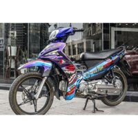 Tem trùm Sirius ♦FREESHIP♦ cá mập xanh tím shark Fi, độ team decal xe máy si spark rẻ đẹp