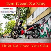 Tem trùm Sirius ♦FREESHIP♦ đỏ đen proti Fi, độ team decal xe máy si spark rẻ đẹp