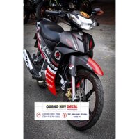 Tem trùm Sirius ♦FREESHIP♦ đỏ đen, độ team decal xe máy si spark rẻ đẹp