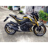 Tem trùm TFX yamaha vàng đen - Độ dán team trùm decal xe máy - Team trùm decal rẻ đẹp và chất ngôi sao vàng sẫm