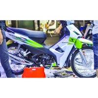 Tem trùm wave ♦FREESHIP♦ xanh lá alpha 110, độ phủ bộ team decal cho xe máy rẻ đẹp (dán đời 2006-2020)