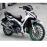 Tem trùm wave rsx ♦FREESHIP♦ đen trắng, độ phủ bộ team decal cho xe máy rẻ đẹp