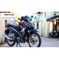 Tem trùm wave rsx ♦FREESHIP♦ xanh đen HP4, độ phủ bộ team decal cho xe máy rẻ đẹp