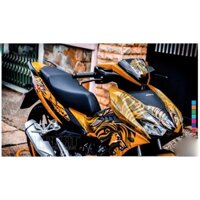 Tem trùm Winner X tiger cam đen, độ team dán phủ decal xe máy giá rẻ đẹp