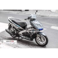Tem trùm xe máy AIR BLADE độ thiết kế Spartan Xám xi