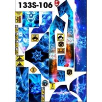 tem trùm xe máy điện 133s độ đầu lâu phát quang xanh  - làm tem dán xe máy điện theo yêu cầu - tem trùm xe máy điện rẻ v